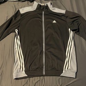 Black adidas retro zip up